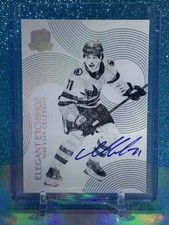 2024-25 Upper Deck The Cup Macklin Celebrini Elegant Etchings SP Auto San Jose