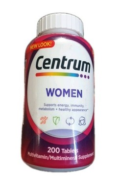 Centrum Multivitamin For Women 200 Tablets Supports Energy Immunity Health 3/27