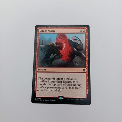 Chaos Warp MTG Rare Magic: The Gathering Murders of Karlov Manor Commander Red