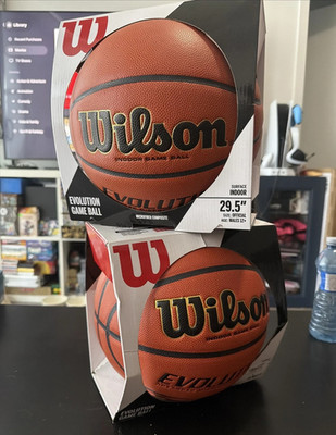 Wilson Evolution 29.5 Inch Indoor Game Basketball - Black