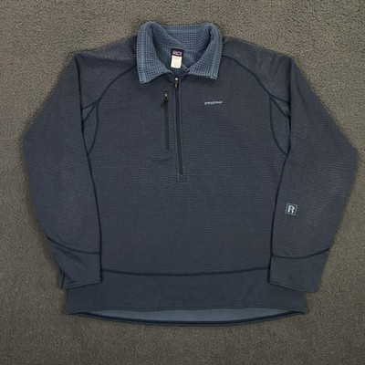 Patagonia R1 Flash Pullover Mens XL Regulator Grid Fleece 1/4 Zip Tech Face Mars