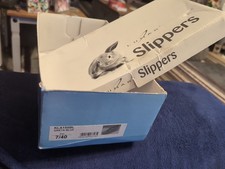 New Unworn Ladies Blue Lunar Slippers Size 7 With Box