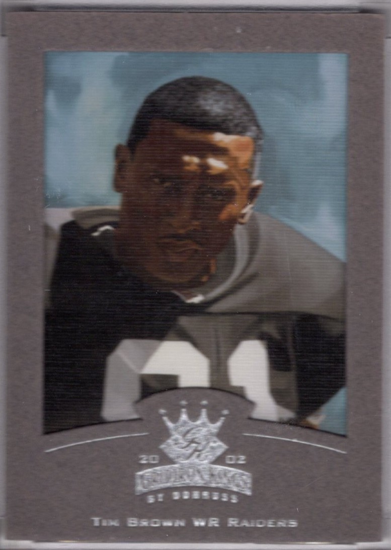 2002 Donruss Gridiron Kings Tim Brown #68 Silver /400 Raiders HOF
