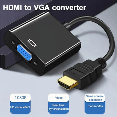 HDMI Male to VGA Female Adapter Converter Cable for Video HDTV DVD PC 1080P US