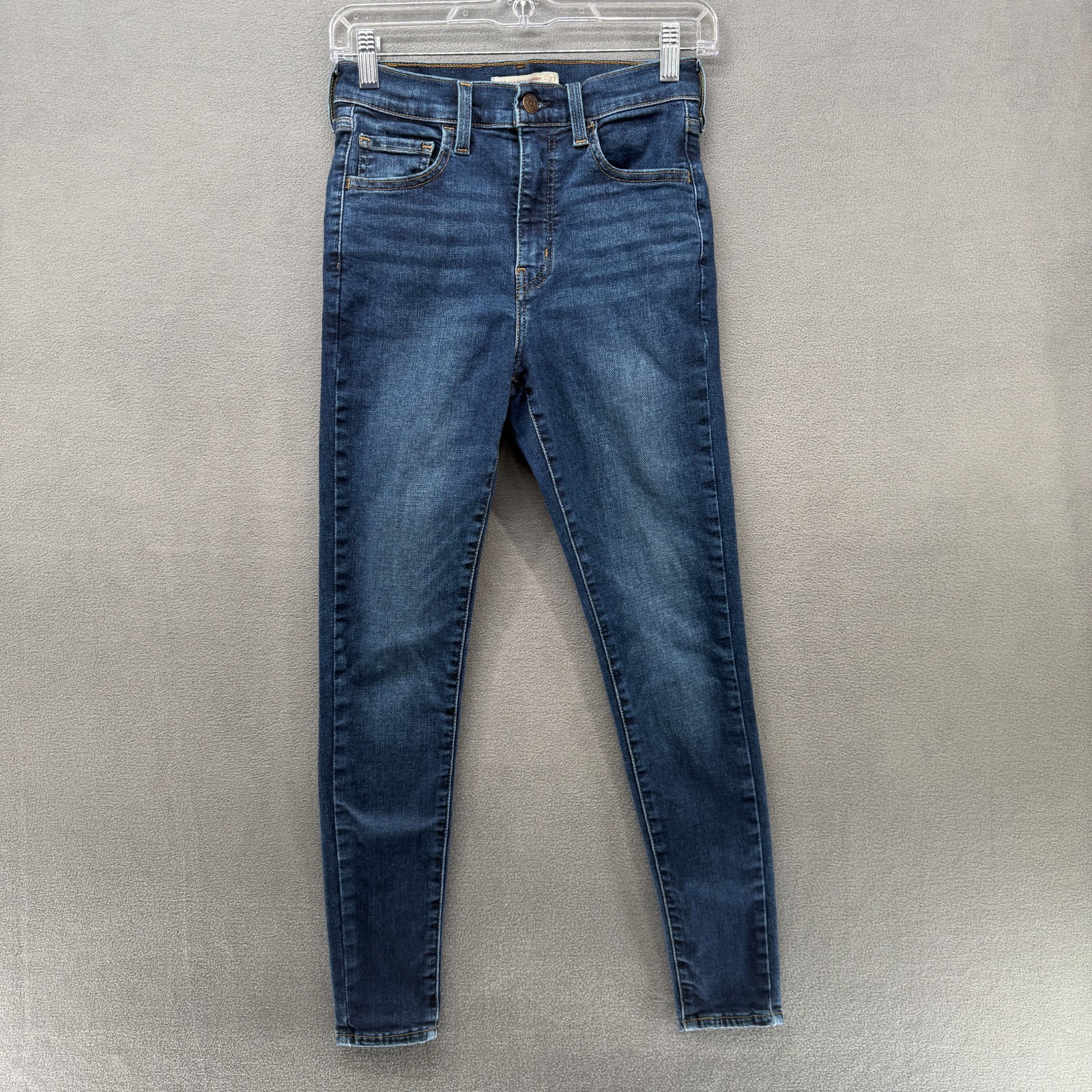 Levi's 720 Jeans Womens W27 L28 Blue Super Skinny High Rise Casual Denim
