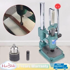 Leather Hole Puncher Hand Punch Machine Manual Embossing Imprinting Press Tool