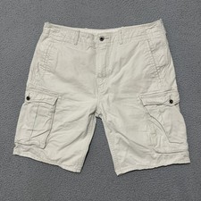 Levis Cargo Shorts Mens 36 Fit 38 Beige White Tab Utility Pockets