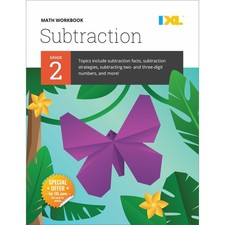 IXL Subtraction 2nd Grade Math Workbook, Mathematics Book for Kids Age 7-8 C...
