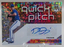 2021 Panini Mosaic - Quick Pitch Autographs Dane Dunning #QPA-DD (AU, RC)