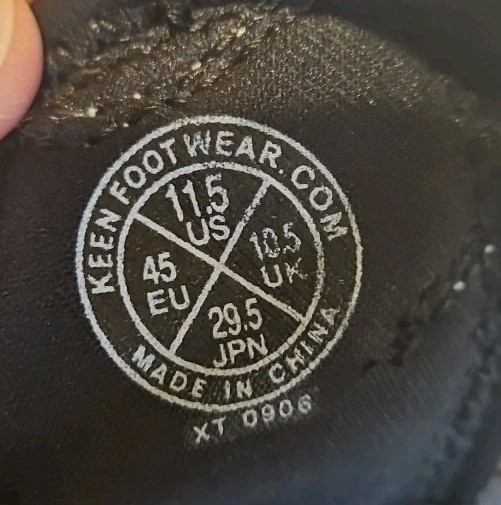 Scarpe sandalo Keen uomo taglia 11 5 Venezia acqua nero impermeabile escursionismo punta