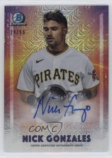 2021 Bowman Chrome Dawn of Glory Mojo 29/99 Nick Gonzales #DGA-NG Auto 0a8t
