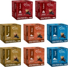 Italian Coffee 128 Capsules Compatible Modo Mio Italian Espresso Tasting Bundle 0.20 per lighter
