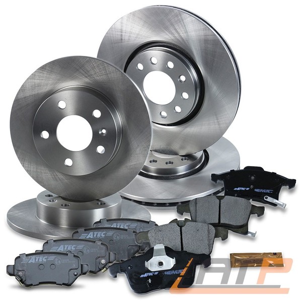 Bremsscheiben + BremsbelÄGe BremsklÖTze Vorne + Hinten FÜR Opel Astra H Meriva-image