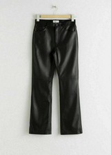 Women's Black Leather Pant 100 Genuine Lambskin Leather Skin Fit Biker