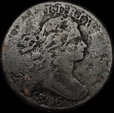 1806 DRAPED BUST LARGE CENT VERY GOOD, DETAILS FREE USA SHIPPING