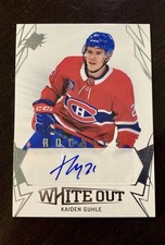 2022-23 Upper Deck SPx White Out Rookie Auto Kaiden Guhle #WOR-KG Auto 13og Habs