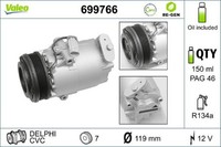 Valeo 699766 Kompressor FüR Klimaanlage Klimakompressor Kompressor Klima