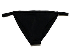 Shade  Shore Womens M 8-10 Black Low Rise High Leg Extra Cheeky Bikini Bottom