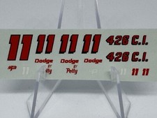 HO Scale Slot Car Water Slide Decal, Silk Screen w/ White NOT A COPY - NEW