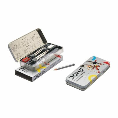 Doms Mathematical Drawing instrument box Steel Pencil box