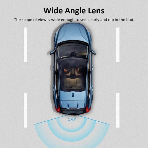Carpuride Wireless 170° Reverse Camera Car Rear Night Parking Camera Waterproof - Picture 8 of 10