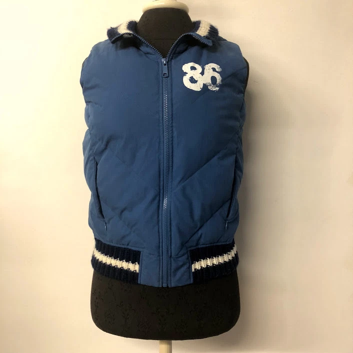 Victoria's Secret розовый истинный розовый любовь синий стеганый жилет вниз пуховик женщин XS/S - Изображение 2 из 4