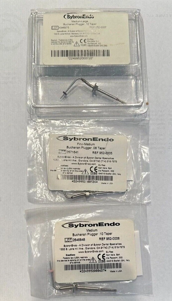 Buchanan System B Heat Plugger ea. SYBRONENDO ORIGINAL EE. UU. Foto 3 de 4