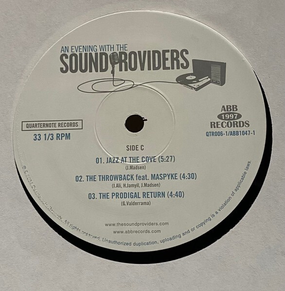 洋楽 AN EVENING WITH THE SOUND PROVIDERS Sound Providers / An Evening With The Sound Providers 12