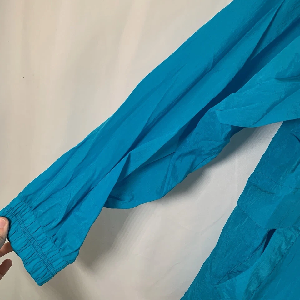 Napa Valley Jacket Women's Small Teal Blue Full Zip Long Sleeve 100% Nylon - Image 3 of 4