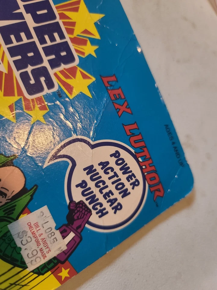 1984 Kenner DC Super Powers Лекс Лютор Экшн-фигурка Новая 99670 MOC (A) Уменьшение - Изображение 4 из 4