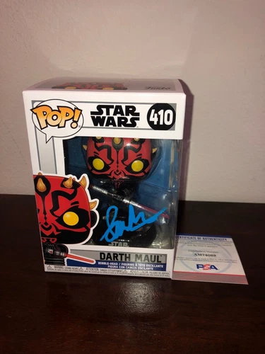 Sam Witwer Darth Maul Star Wars Clone Wars #09 Signed Funko Pop PSA E2