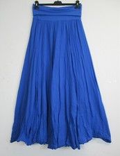 Made Iin Italy Damen Lagenlook Maxirock 1/2 gefüttert 100% Baumwolle 12 Farben