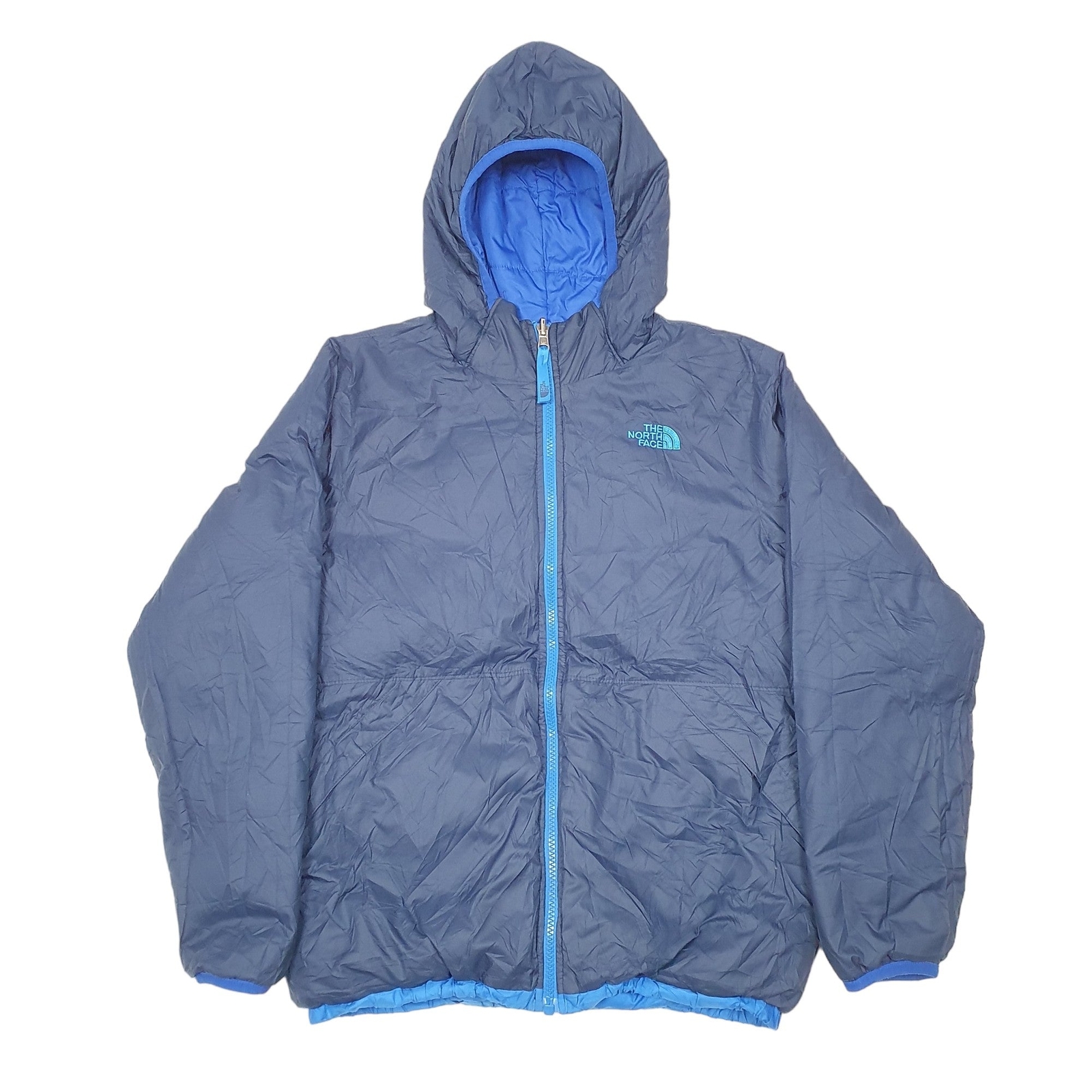 THE NORTH FACE Puffer Jacket Coat Goose Down Hooded 550 Reversable Womens M image 4