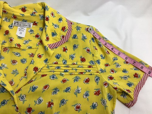FL Malik camicetta da donna piccola floreale multicolore bottoni fiori MFC230822/TP1 - Foto 7 di 8