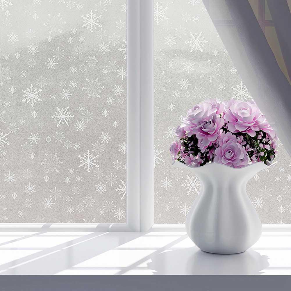 Snowflake Painting Glass Window Stickers Selfadhesive Waterproof