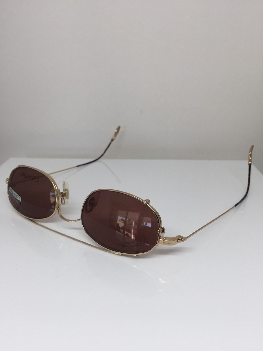 New VINTAGE CALVIN KLEIN Eyeglasses CK 145 Gold With Sun  display picture 3