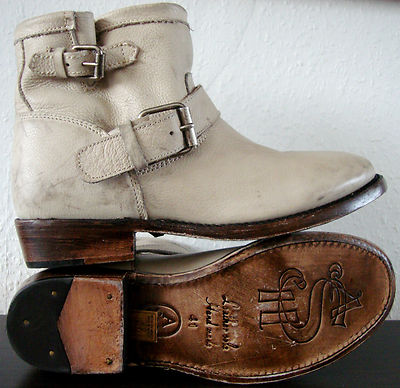 ASH VEGAS DURANGO Boots Damen Stiefelette Biker Boots Stiefel Leder Gr.41 NEU