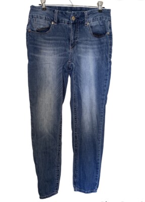 Womens Seven Tummyless Blue Jeans Skinny 10