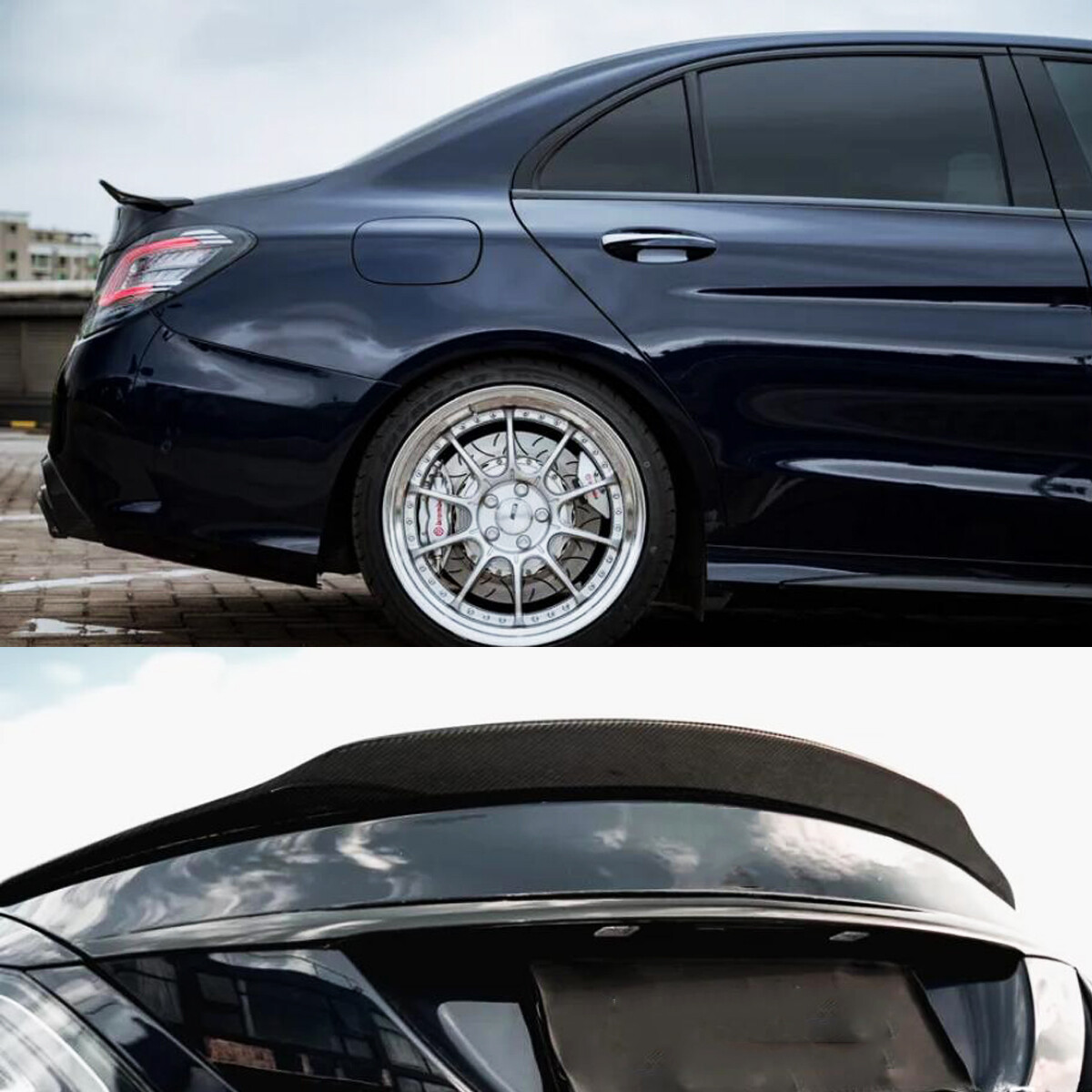 Aero Republic Carbon Fiber Spoiler For Mercedes Benz W205 C300 C43 C63 C63s Amg Coupe 2 Door Sedan 4 Door