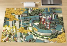 Magic the Gathering MTG Playmat UKIYO-E PLAINS TCG CCG Card Game Mat Desk Pad