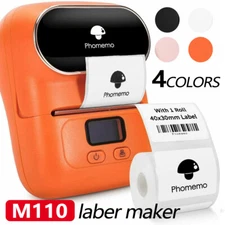 Portable Bluetooth Label Sticker Maker Machine Wireless with Thermal Paper Lot