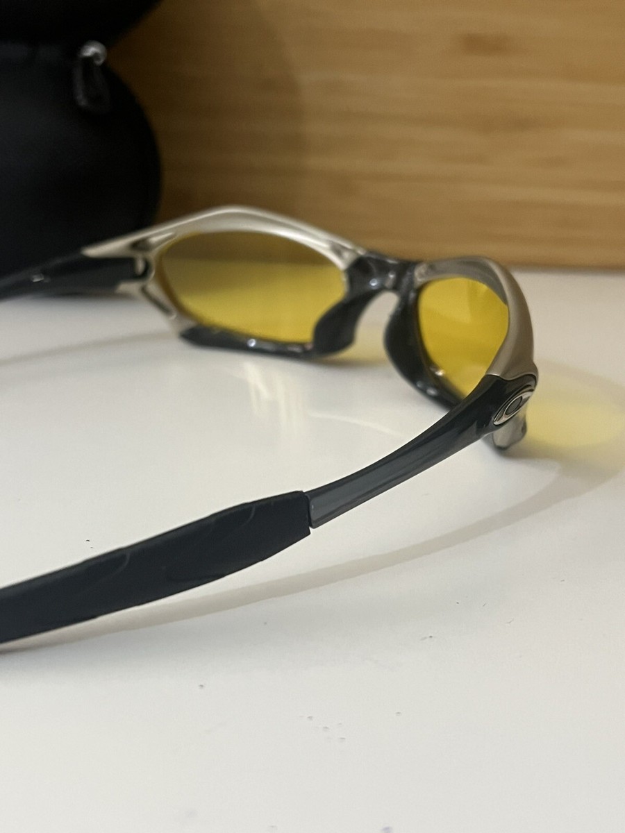 Y2K Gorpcore Oakley Splice Polarized Glasses Silver/Yellow | eBay