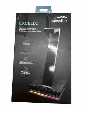 Speedlink EXCELLO Illuminated Headset Stand   7.1 sound card, integrated USB hub