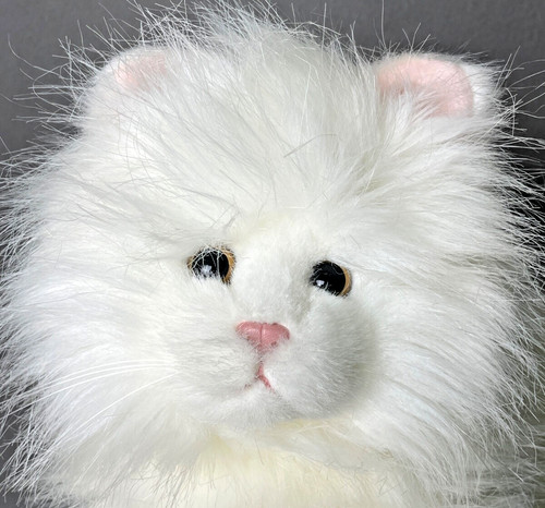Vtg 90's Russ Berrie Princess Persian Plush White Cat