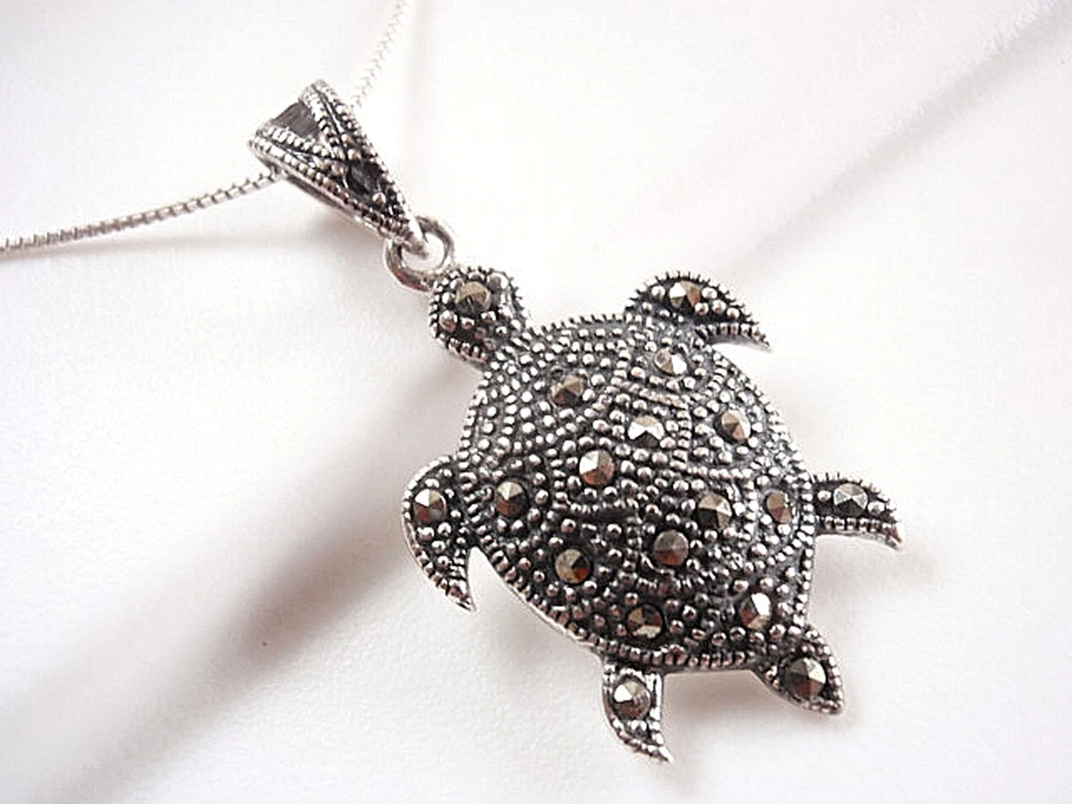 Sea turtle jewelry sterling silver sale