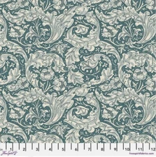 Free Spirit Morris & Co Emery Walker's Bachelor's Button Emery Blue Fabric By Yd