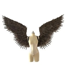 Holiday Event Party Supplies Jumbo Grey Large Carnival Feather Angel Wings