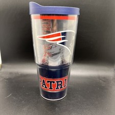PATRIOTS - Tervis Tumbler 24 oz - NFL New England With Lid EUC Brady Gronk