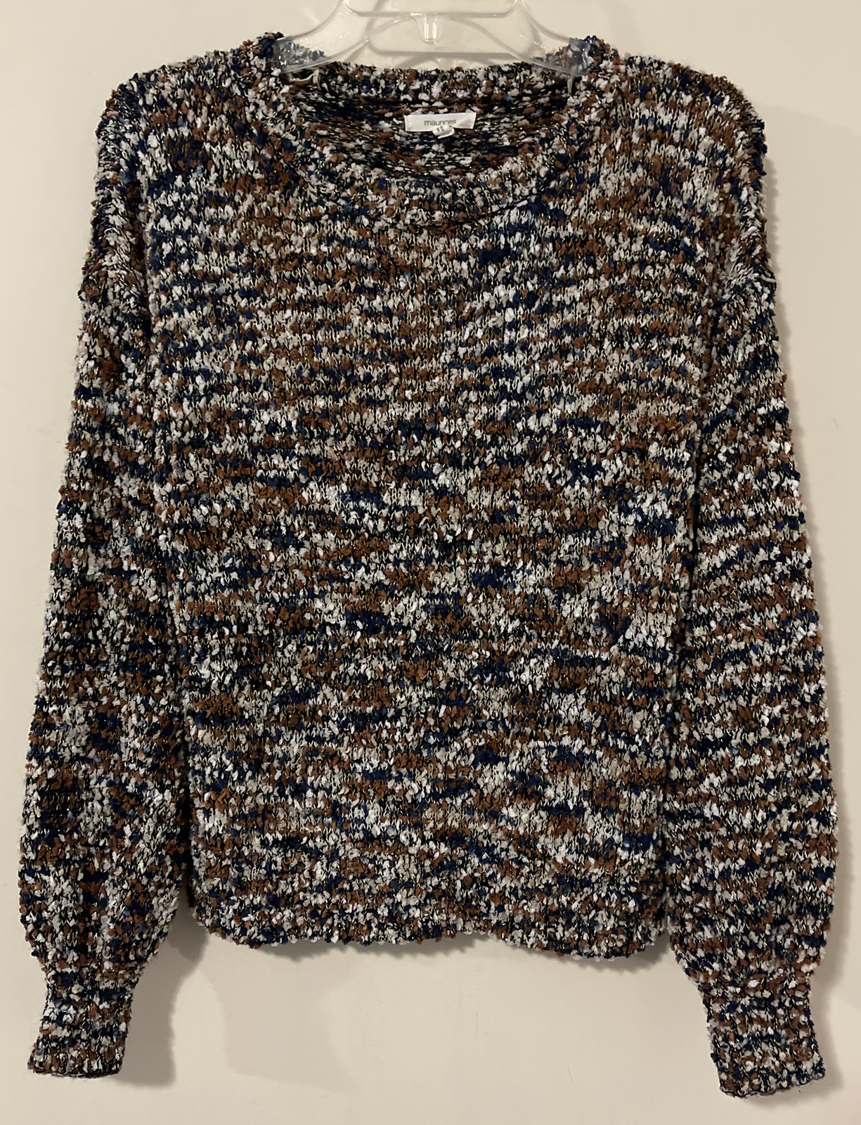 Maurices Womens Medium Colorful Long Sleeved Knit Style Pullover Sweater! A2570
