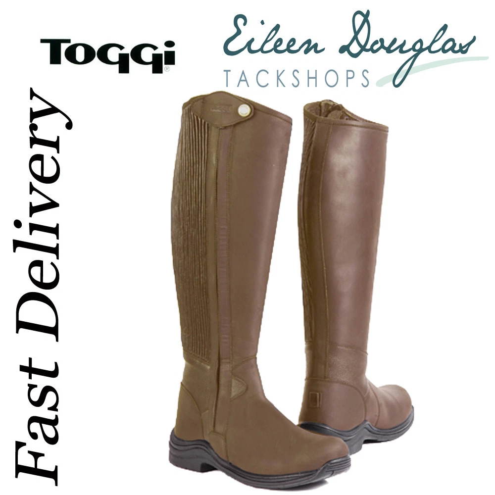 Toggi Quest Riding Boots Long Leather Riding Boot Side Zip SALE